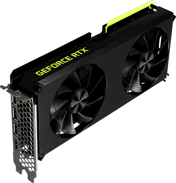 Graphics Card GAINWARD GeForce RTX 3060 Ti Ghost LHR Lateral view