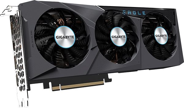 Graphics Card GIGABYTE GeForce RTX 3070 EAGLE OC 8G (rev. 2.0) Lateral view