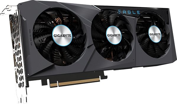 Graphics Card GIGABYTE GeForce RTX 3070 EAGLE 8G Lateral view
