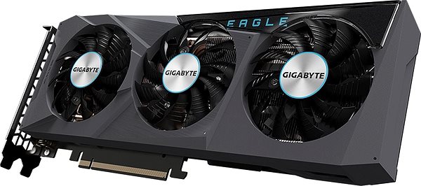 Graphics Card GIGABYTE GeForce RTX 3070 EAGLE 8G Lateral view