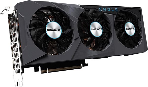 Graphics Card GIGABYTE GeForce RTX 3070 Ti EAGLE 8G Lateral view