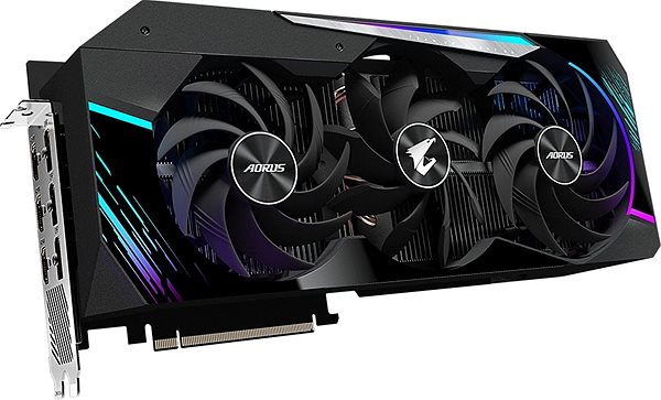 Graphics Card GIGABYTE AORUS GeForce RTX 3090 MASTER 24G Lateral view