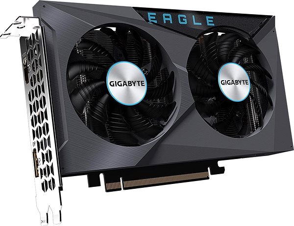 Grafická karta GIGABYTE Radeon RX 6400 EAGLE 4G Boční pohled