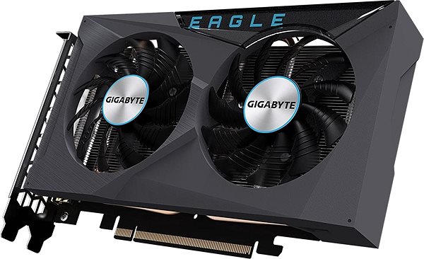 Grafická karta GIGABYTE Radeon RX 6400 EAGLE 4G Boční pohled
