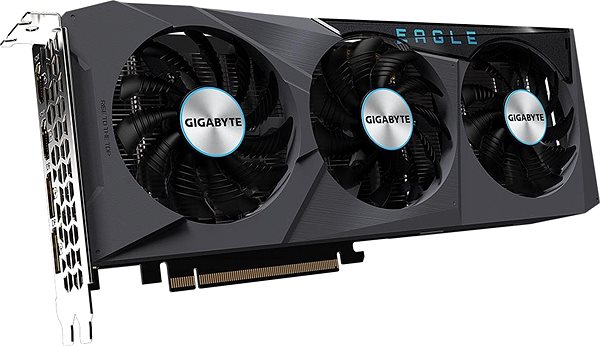 Graphics Card GIGABYTE Radeon RX 6600 EAGLE 8G Lateral view