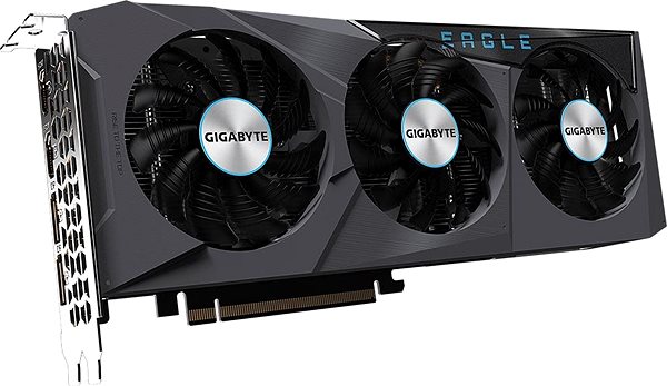 Graphics Card GIGABYTE Radeon RX 6600 XT EAGLE 8G Lateral view