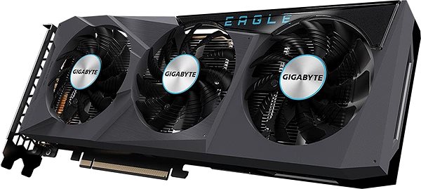 Graphics Card GIGABYTE Radeon RX 6600 XT EAGLE 8G Lateral view