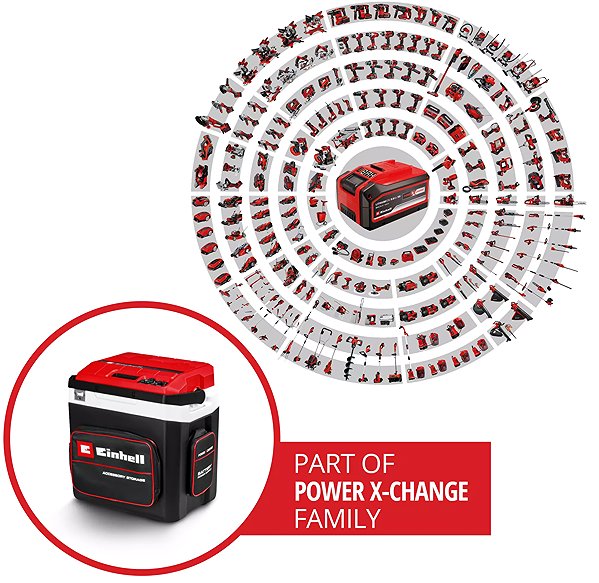 EINHELL TE-COL 18/27 Li-solo Cordless Thermoelectric Cool Box, 2048420 (battery not included).