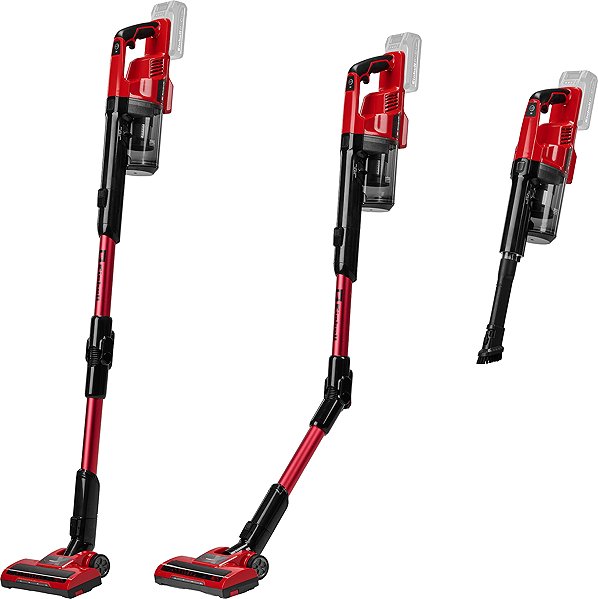 Upright Vacuum Cleaner EINHELL Cyclonic stick vacuum cleaner with flexible tube, battery operated, TE-SV 18 Li-FLX-solo, 23 ...