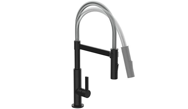 Tap EISL Miami black / shiny chrome ...