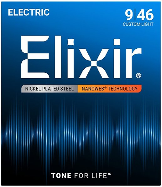 Húr Elixir 12027 Nanoweb Nikkel 9-46 Custom Light ...