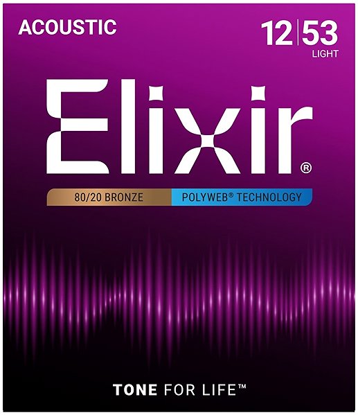 Húr Elixir 11050 Polyweb 80/20 Bronze 12-53 Light ...