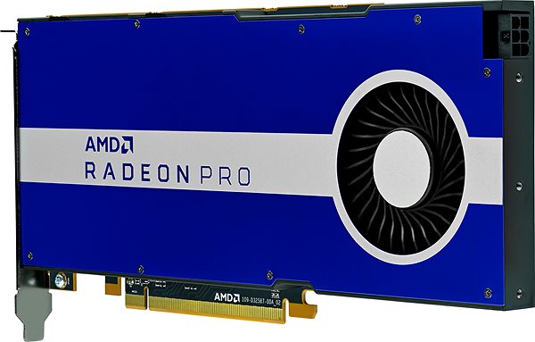 Grafikkarte AMD Radeon Pro W5500 Seitlicher Anblick