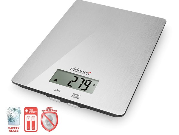 Kitchen Scale ELDONEX SteelGlass Kitchen Scale Features/technology