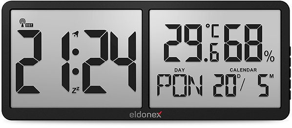 Wall Clock ELDONEX TimeCheck black ...