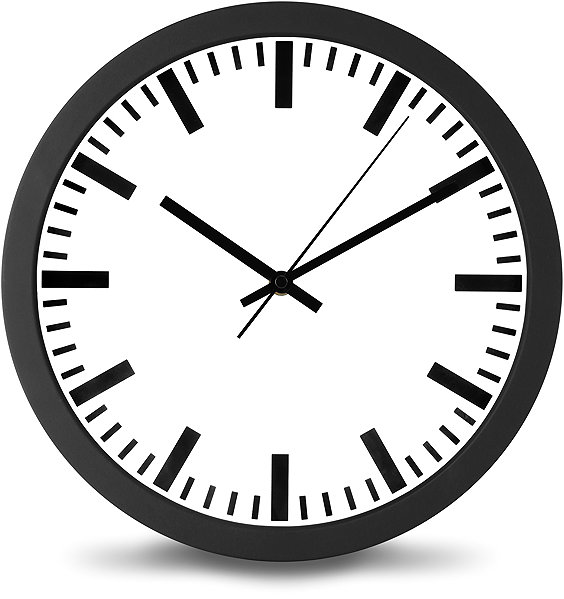 Wall Clock ELDONEX London Analogue Clock, Black ...