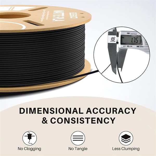 Filament Elegoo PLA MATTE 1kg Matte White ...