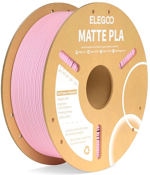 Filament Elegoo PLA MATTE-1.75mm-1KG-Cardboard Spool-Sakura Pink ...