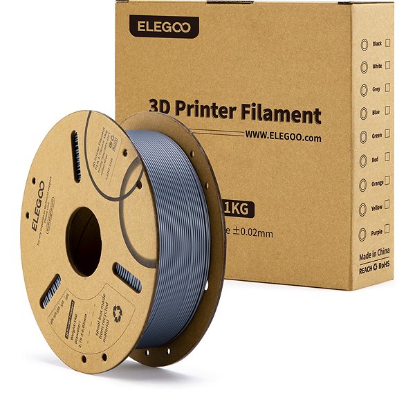 Filament Elegoo PLA 1kg silber ...