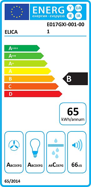 Extractor Hood ELICA FOLD S IX/A/52 Energy label