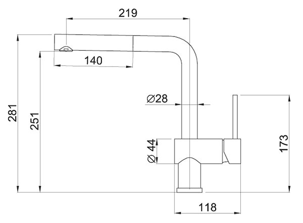 Tap Elleci Single lever mixer with shower Stream Plus ...