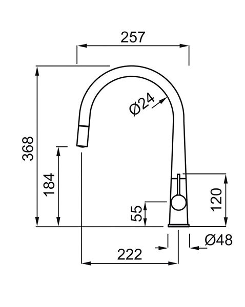 Tap Elleci Lever mixer with shower Athena Plus, chrome ...