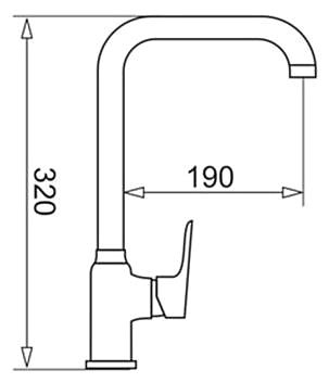 Tap Pyramis Lever mixer Silvio Grey ...