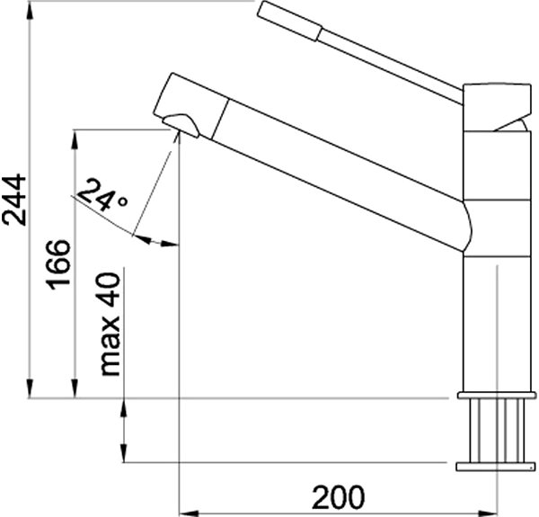 Tap Elleci Lever Faucet Sava, brown ...