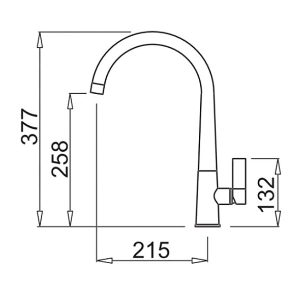 Tap Elleci Athena lever faucet, black ...