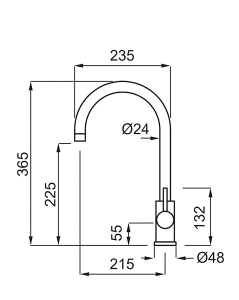 Tap Elleci Lever Faucet Cloud, white ...
