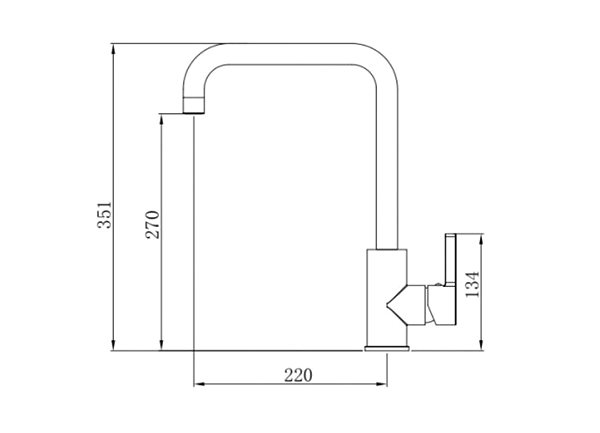 Tap Elleci Lever Faucet Drive, silver matt ...