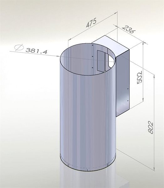 Extractor Hood CIARKO CDP3801R Technical draft