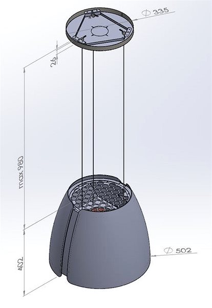 Extractor Hood CIARKO CDW5001C Technical draft