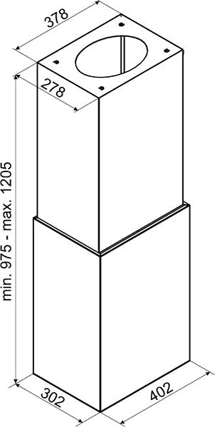 Extractor Hood CIARKO DESIGN CDW4001I Technical draft