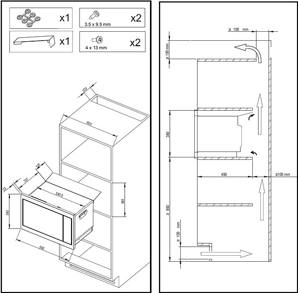 Microwave De Dietrich DME7121W Technical draft