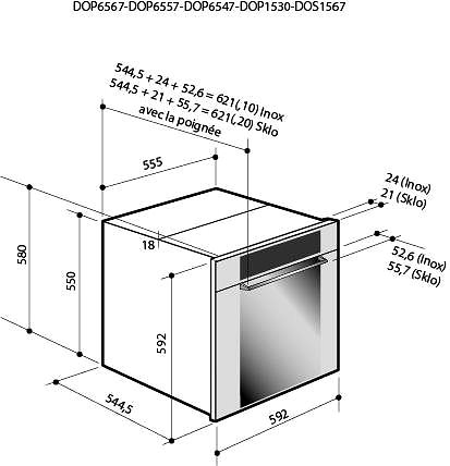Built-in Oven De Dietrich DOP8785X Technical draft