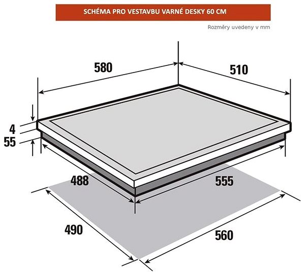 Cooktop BRANDT BPI6420B Technical draft