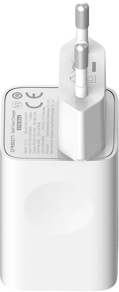 Töltő adapter Eloop Orsen GaN 65W Charger USB-C White Képernyő