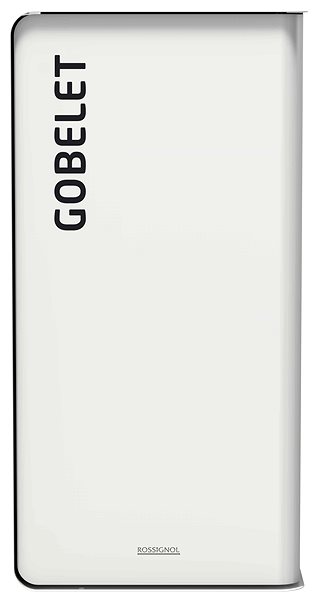 Rubbish Bin Sorted waste bin - clear glass, Rossignol Cubatri, 55411, 90 L, white ...