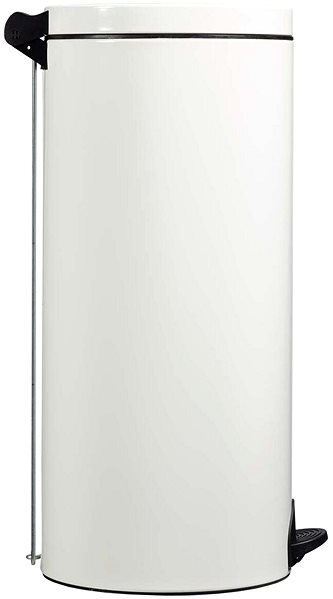 Rubbish Bin Pedal basket Rossignol Elora 90233, 30 L, white, RAL 9016 ...