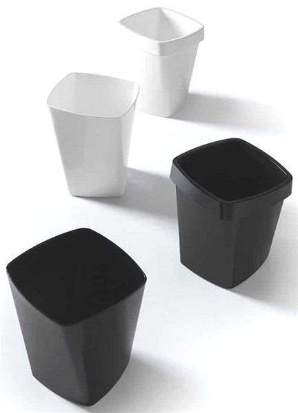 Rubbish Bin Waste paper basket Caimi Brevetti Swing 13 L, plastic, black ...