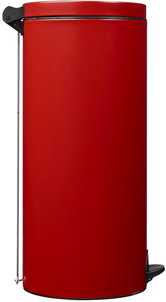 Rubbish Bin Pedal basket Rossignol Elora 90327, 30 L, red, RAL 3002 ...