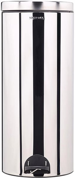 Rubbish Bin Pedal bin Rossignol Sania 90164, silent closing, 30 L, Stainless steel ...