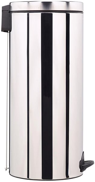 Rubbish Bin Pedal bin Rossignol Sania 90164, silent closing, 30 L, Stainless steel ...