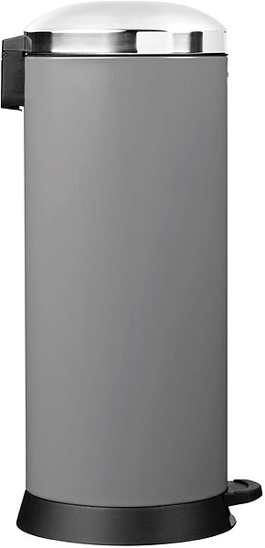 Rubbish Bin Pedal basket Rossignol Bomba 91043, 30 L, grey, RAL 9006 ...