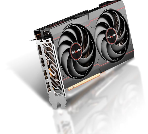 Graphics Card SAPPHIRE PULSE Radeon RX 6600 8GB Lateral view