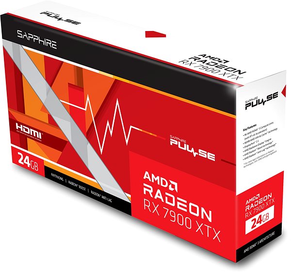 Grafikkarte SAPPHIRE PULSE AMD Radeon RX 7900 XTX 24G Verpackung/Box