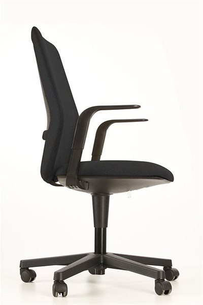 Kancelárska stolička EMAGRA FLAP čierna Bočný pohľad
