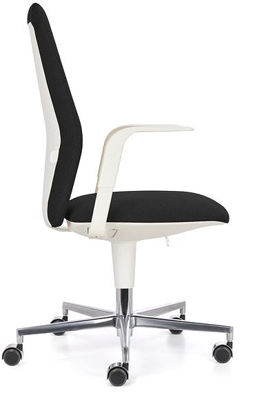 Kancelárska stolička EMAGRA FLAP čierna/biela ...