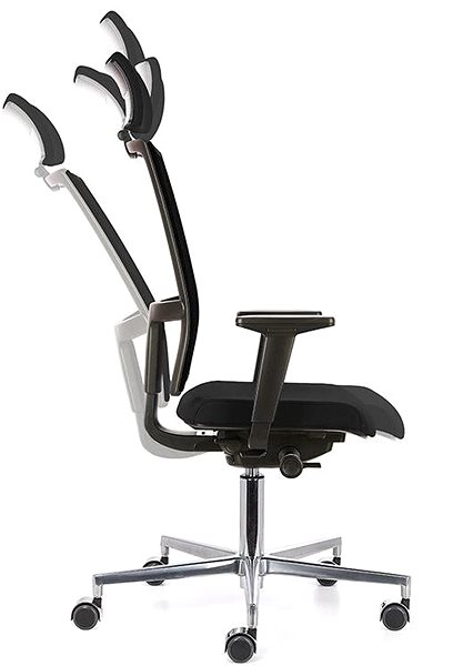 Office Chair EMAGRA TAU Black with Aluminium Cross Features/technology